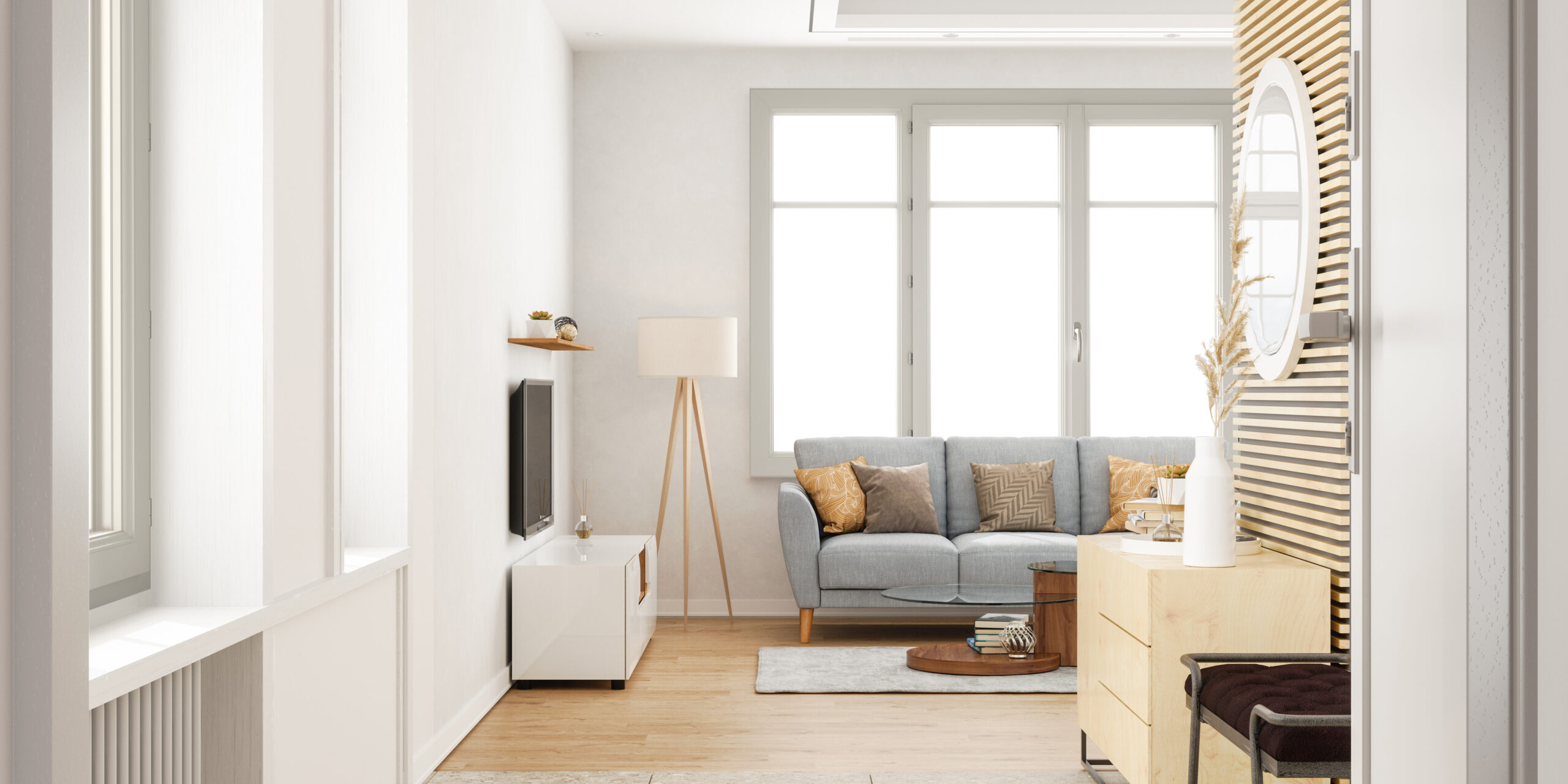 Open front door to new home Guide des modèles PVC